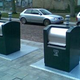 Submerged trash bins in the Hague